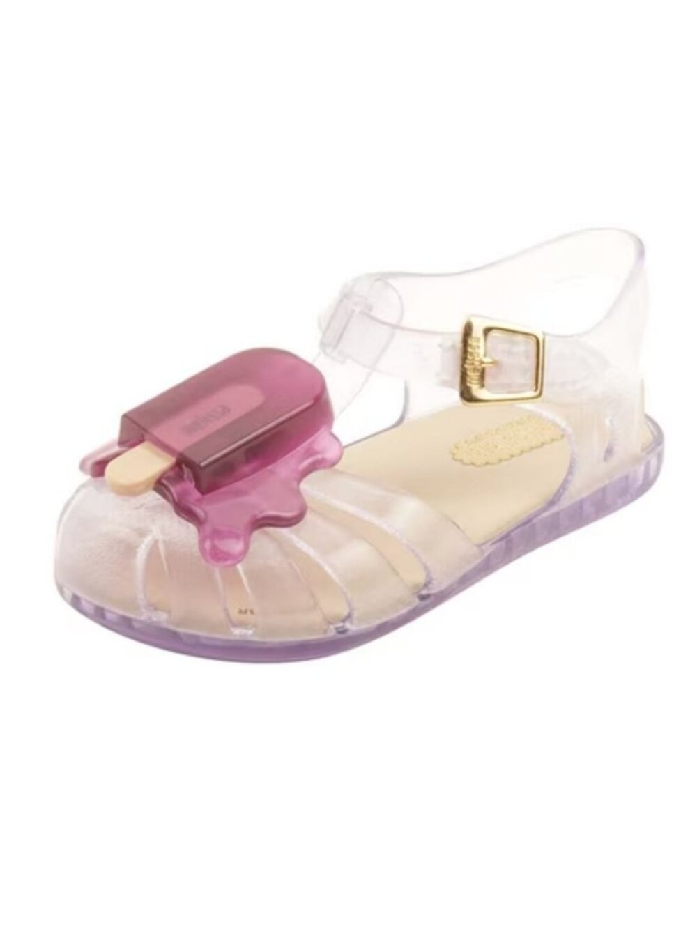 Mini Melissa Aranha VIII Sandals in Clear/Purple Popsicle Size 6 Kidcore Y2K